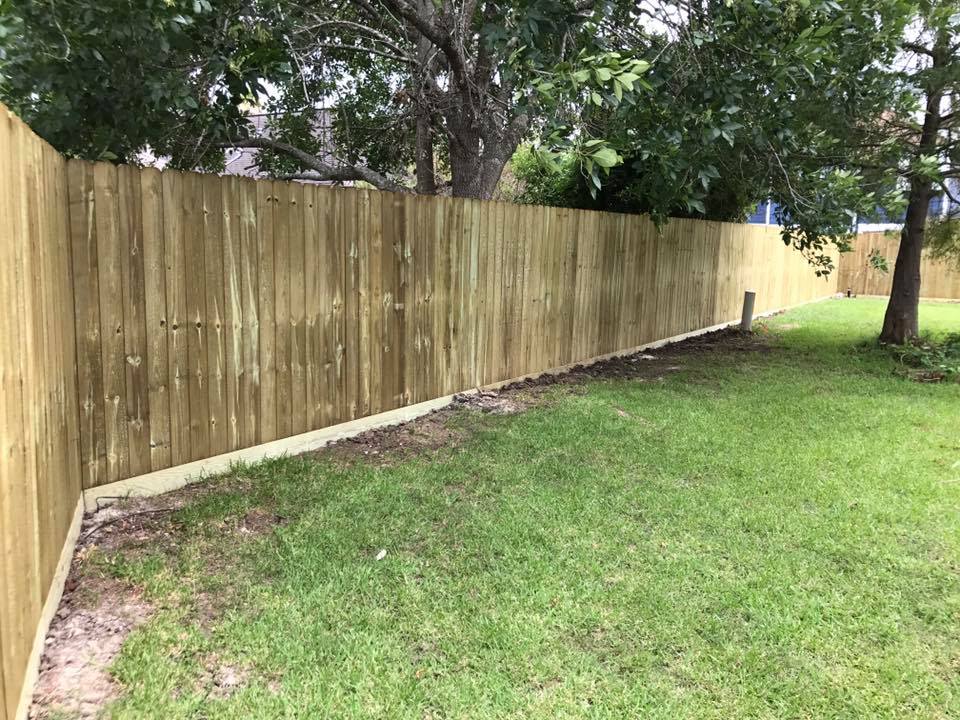 Back yard fencing to promote privacy